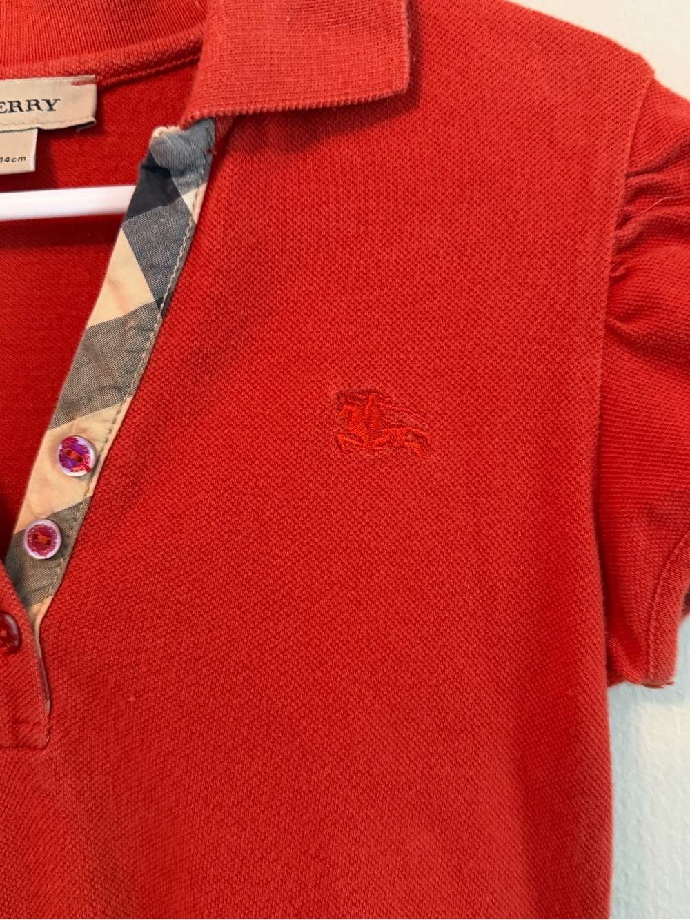 Burberry Red Polo Dress - Picture 2 of 3